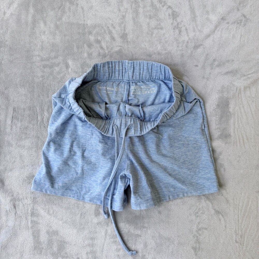 Outdoor Voices Women’s Shorts CloudKnit Shorts Blue Heather Size XXS NWOT